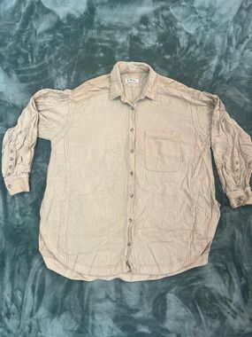 FREE PEOPLE - Yin Yang Tie Dye Graphic Buttondown